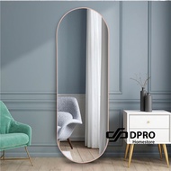 Pill Shape Full-Length Mirror Full Body Mirror Bedroom Mirror Metal Frame Wall Hanging Mirror Big Mirror Cermin Besar