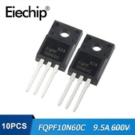 RS+ 10PCS FQPF10N60C MOSFET Transistor 10N60C 9.5A 600V TO-220F