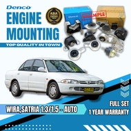DENCO Premium Engine Mounting Wira Satria 1.3 1.5 at auto Proton Enjin Mount Full Set