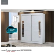Almari Talik 6022 Whitewash  ✅ Sliding Doors Wardrobe ✅ 5ft Lenght ✅6ft Height✅1.8ft Depth( 21" ) lh