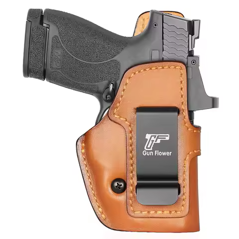 Fit M&P Shield Plus,M&P Shield M2.0, M&P Shield (Original/1.0),IWB Leather Holster,Inside Waistband 