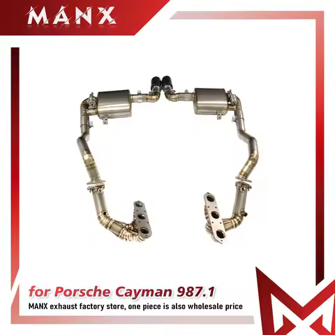 For Porsche Cayman Boxster 987.1 Ti Catback Exhaust Pipe With Remote Control Racing Performance Tuni