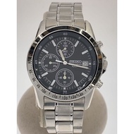 SEIKO Men's Watch Quartz Analog Stainless Steel BLK SLV SS 7T92-0DW0 Direct from Japan Secondhand