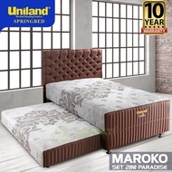 SPRING BED 2 IN 1 PARADISE MAROKO KASUR SORONG SPRING BED UNILAND