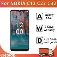 For Nokia C12 LCD Display Touch Screen Digitizer Assembly For Nokia C22 C32 LCD Screen
