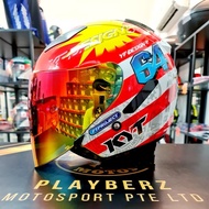 (ORIGINAL KYT) Helmet Kyt merdeka 64 Hellcat Design 2021 Free Gift Gshock Limited Offer