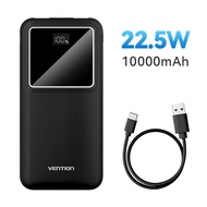 Vention 22.5W Power Bank Fast Charge 10000mAh Portable PowerBank PD USB C 3 Output 2 Input LED Display for iPhone 15 Pro Max Xiaomi Samsung S23 Xiaomi 12t 11t Travel PowerBank