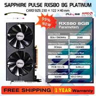 Original[Used 99%NEW]SAPPHIRE PULSE RX580 8G PLATINUM GDDR5 256BIT Graphics card