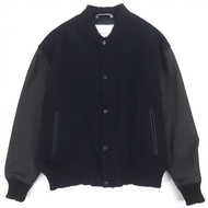 SANNINO SA-07-008-233 100% 羊毛、羊皮、防水法蘭絨、Loro Piana RAIN SYSTEM 布料、皮革袖子、雙拉鍊獎牌夾克，海軍藍，50 碼，義大利製造，正品，狀況極佳