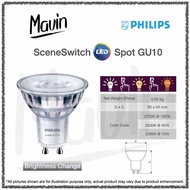 Philips SceneSwitch LED Spot GU10 Brightness Change Color Change Bulb 【🇸🇬Ready Stock】