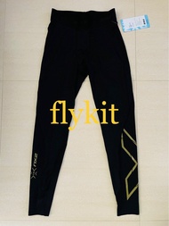 2XU MCS force 系列training版本男裝訓練/跑步運動緊身壓力長褲tight (黑金)