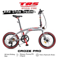 TRS CROZE PRO 20"(451) SHIMANO 8 Speed Aluminum Folding Bike / Basikal Lipat /Foldable Bike / Basikal Lipat Shimano 2023