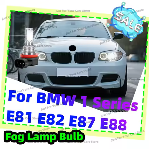 2x Led Fog Light Bulbs 6000K 12V Car FogLamps For BMW 1 Series E81 E87 Hatchback 2004-2012 E82 Coupe
