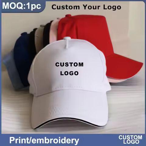 Custom Embroidery Print Cotton Basketball Cap for Women and Men Fashion Summer Sun Sports Cap Unisex