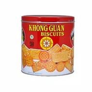 MERAH Khong GUAN ASSORTED Red Canned Biscuits 650GR