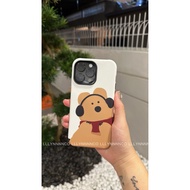 ［MY READYSTOCK］INS CUTE SCARF BEAR IPHONE CASE IPHONE 13 14 15 PRO PROMAX 可愛熊熊手機殼