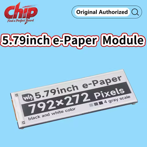 Waveshare 5.79inch E-Paper Display Module E-ink 792x272 Display Black/White SPI Interface for Raspbe