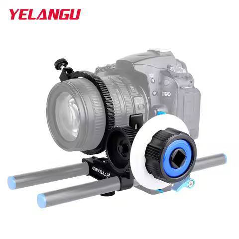 YELANGU Portable Mini Follow Focus Quick Focus Wireless Lens Control For DSLR Camera Gimbal BMPCC 4K