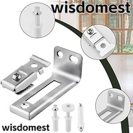 WISDOMEST Bi Fold Door Pivots, Stainless Steel Durable Closet Door Brackets, Accessories Hardware Door Guide Wheel