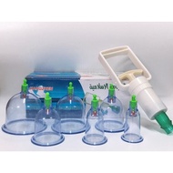 Set Bekam 6 pcs cup | Cupping Set 6pcs cup for beginner (Included hand pump) 拔罐套餐