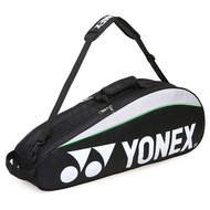 ต้นฉบับ YONEX กระเป๋าแบดมินตัน Max สำหรับ3ไม้ที่มีช่องรองเท้าลูกขนไก่ไม้กระเป๋ากีฬาสำหรับผู้ชายหรือผู้หญิง