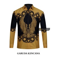 Batik Arkanza Motif Garuda Kencana Kemeja Batik Slimfit Full Furing Katun Premium Solo