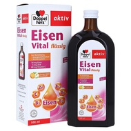 Germany Doppelherz Doppel herz Aktiv Eisen Vital 500ml liquid - with orange-apple flavor Iron suppor