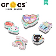 cross HELLO KITTY charms LED Flashing Light Accessories jibbitz button