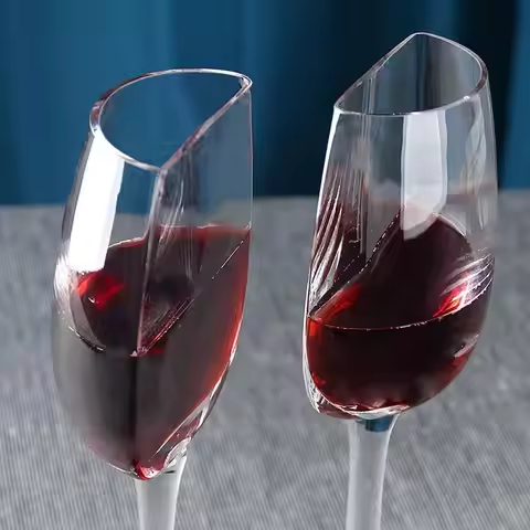 Crystal Glass Cups 140ml Portable Half Red Wine Cups Multi-use Vintage Tall Wine Glassware Long Stem