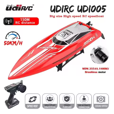 UDIRC UDI005 2.4GHz RC Boat 50Km/H High Speed Waterproof Radio Control Boat Brushless RC Speedboat P