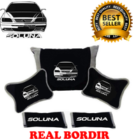 BANTAL LEHER MOBIL SOLUNA AKSESORIS MOBIL INTERIOR SANDARAN JOK MOBIL BANTAL MOBIL