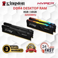 GAMING DESKTOP RAM DDR4/DDR5 8GB 16GB 3200MHz/5200/5600/6000 MHz KINGSTON FURY | BATTLE AX I XPG
