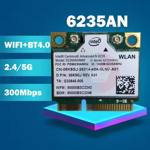 Wireless Lan Card for Intel Centrino Advanced-N 6235 6235ANHMW 6235AN Bluetooth 4.0 Mini PCI-E 2.4G/