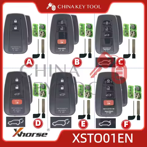 1PCS Xhorse XSTO01EN Global Version For Toyota XM38 Smart Key 4D 8A 4A All in One with Logo for VVDI