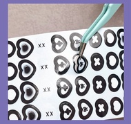 OKMT新七天貼紙手帳膠帶愛心-PET模切-6cm*3m-35cm循環