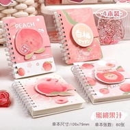 Velcro Buckle Pocket Book Portable Cartoon Coil Notebook Small Notebook Portable Velcro Buckle Pocke