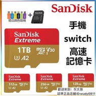 臺灣公司貨 SanDisk 記憶卡 512G 256G microSDXC128G 64G witch 手機通用