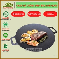 Korean Oil-Free Grill Ice Pan Size 34cm, Non-Stick Pan For Gas Stove, Induction Hob, Infrared Stove