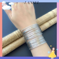 LA Wide Cuff Bracelet Retro Bracelet Heavy Metal Bracelet Open Bangle Wide Cuff Bangle