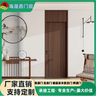Pintu kayu padu komposit, pintu tanpa cat, pintu bilik tidur, pintu bilik sekolah, gaya minimalis mo