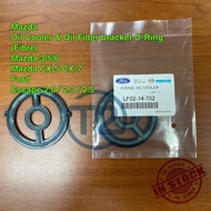Mazda 3/5/6 CX-5,CX-7, Ford Escape 2.0/2.3/2.5 Oil Cooler & Oil Filter Bracket O-Ring FIBRE LF02-14-