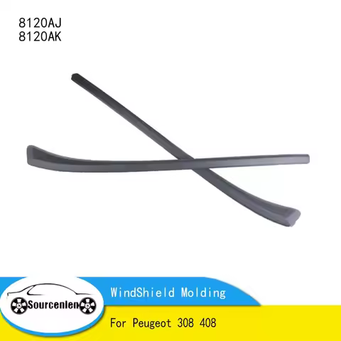 For Peugeot 308 408 Windshield Side Pillar Molding Cover Winscreen Window Trim 8120AK 8120AJ