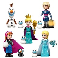 WGBDisney Frozen Dream Princess Elsa Ice Castle Princess Anna Set Building Model Blocks Girl Gifts T