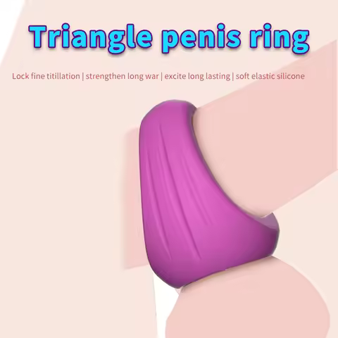 3-Color No Vibrate Men's Soft Silicone Cock Ring for Extended Sexual Performance Stay Hard Delay Eja