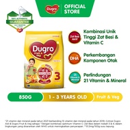 Dumex Dugro Step 3 Fruit &amp; Veg Growing Up Milk Formula 1 - 3 years 850g