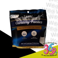 2In1 Excue Overnight Sanitary Panties 360° Lady Night Secure & Overnight Protection Disposable Pad C
