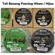Kenzi PE Line X4 10 pcs / Tali Sulam ( 100M/ 10lb 15lb 20lb 30lb 40lb 50lb 60lb 80lb 100lb )