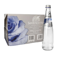 📌ส่งฟรี San Benedetto Sparkling Mineral Water Glass 500 ml 20 bottle ซาน เบเนเดตโต้ น้ำแร่สปาร์คกลิ้