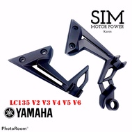 HITAM Lc135 V2 V3 V4 V5 V6 V7 REAR FOOTREST BRACKET BLACK MATT BLACK YAMAHA LC REAR FOOTREST FOOTRES