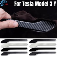 4Pcs Car Door Handle Anti-collision Protector Strip - Car Handle Anti-scratch Protector Film - Door Edge Protection Sticker - For Tesla Model 3/Y - Car Styling Accessories